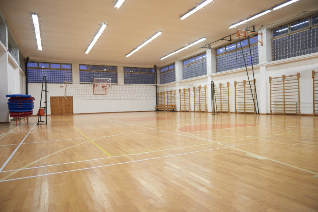 Turnhalle gereinigt